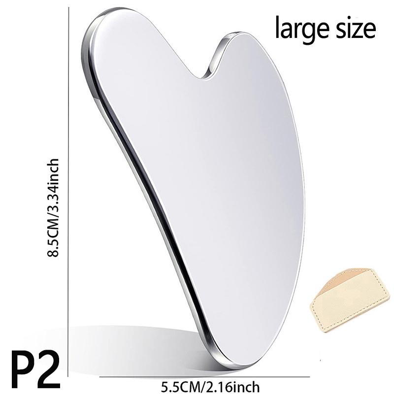 Product Introduction of 1PC Stainless Steel Gua Sha Scraper Massager For Face Neck Body Guasha Massage Tool Facial Skin Care Guasha Board Face Massager 32