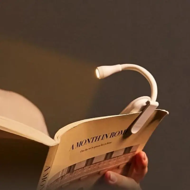 Rechargeable Clip-on Reading Lamp, Adjustable Brightness LED Reading Lamp, Portable Book Lamp for Reading in Bed, Night Reading Lamp Gifts