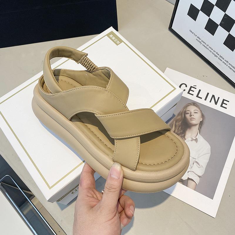 Sandal Nữ Độn Đế SD15 Quai Nhún Cao Cấp Full Boxxx DéP GiàY Jean Shoes