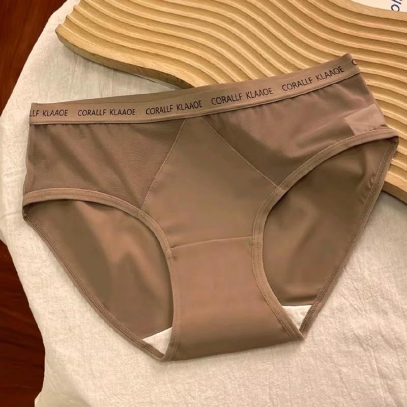 Combo 5 Quần lót nữ su lạnh cotton women cạp chữ trẻ trung chất mềm mát M54. 7