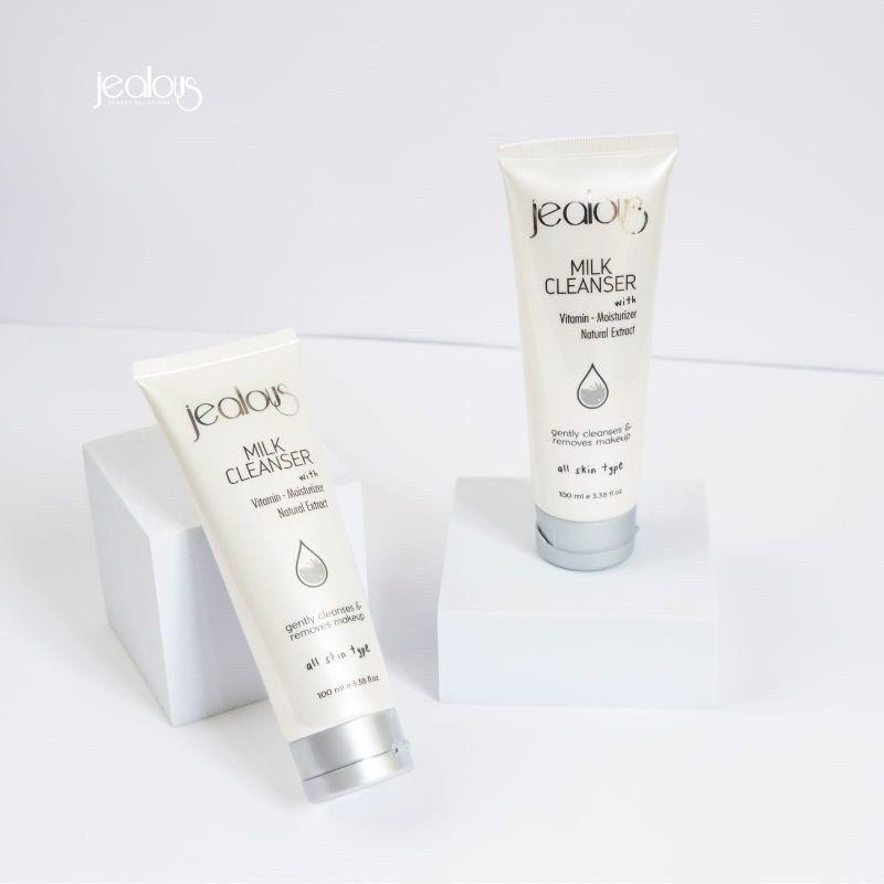 Milk Cleanser susu Pembersih Pencerah dan Pelembab wajah penghilang make up Kotoran Mencerahkan 4