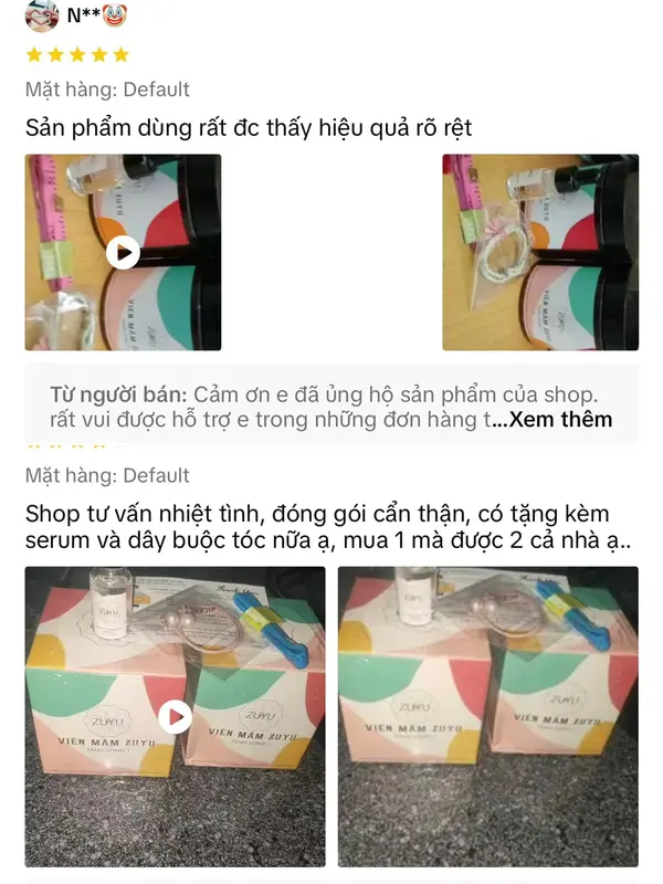 Viên Mầm ZuYu Tăng Vòng 1 [Nhận 2 hộp x Hộp 300 Viên + Serum Massage V1 + Thước Đo + Cột Tóc] 4