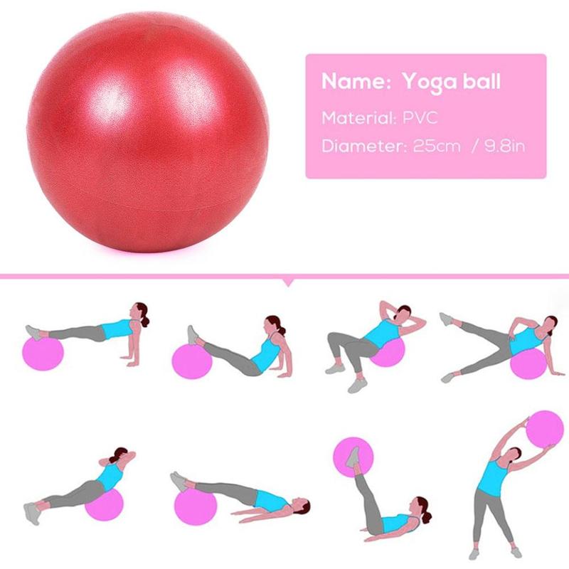 Product Introduction of Yoga Ball Explosion Proof Yoga Ball Small Yoga Ball Yoga 25cm Ball Ball Exercise K7U9 27