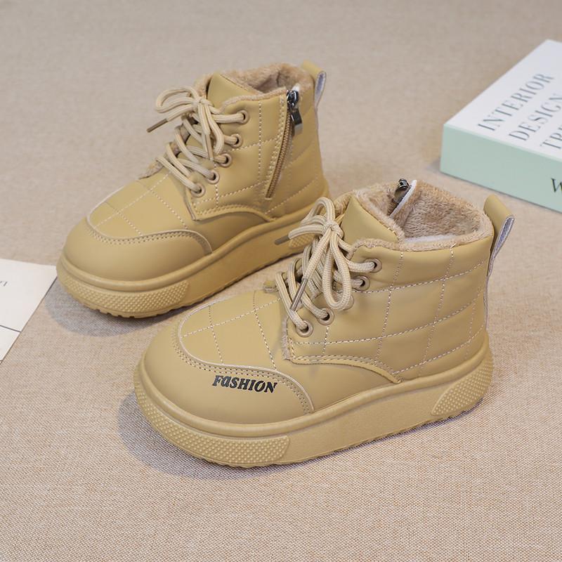 Product Introduction of 2024 Children Short Boots for Girls Boys Winter New Fashion Korean Style Soft Bottom Anti-slippery Casual Versatile Warm Shoes 6