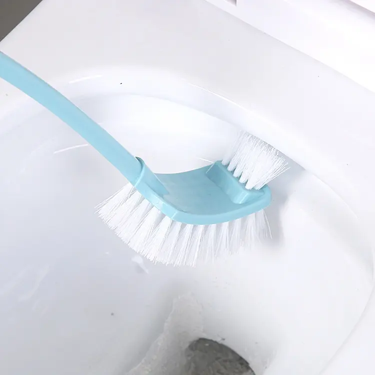 Sikat Toilet 2 Sisi Gagang Panjang / Alat Gosok Lantai Kamar Mandi Kloset / Long-Handled Toilet Brush Double-Sided / Sikat Pembersih WC Closet Sudut 2 Sisi Melengkung Lengkung Bengkok Serbaguna 1