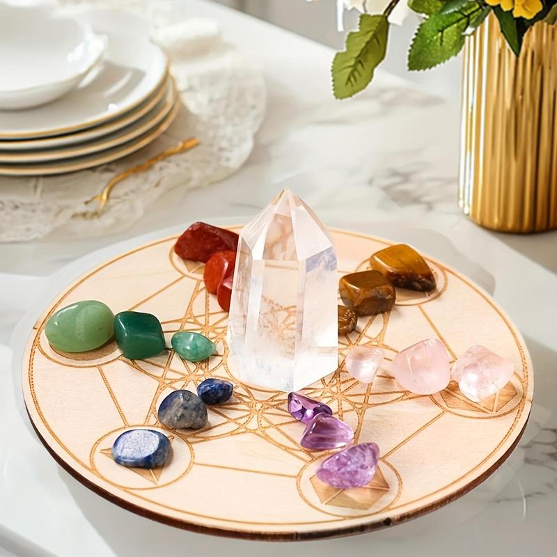 Product Introduction of Chakra Stone Set, 1 Set Natural Stone with Witchcraft Energy Balance Meditation Kit, Home Decor Ornament, Gift for Friend 3