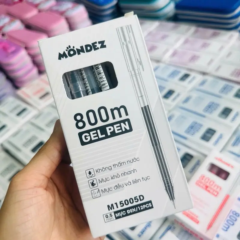 Bút kim không xoá Mondez viết là mê, đủ 4 màu: xanh, đen, tím, đỏ 5