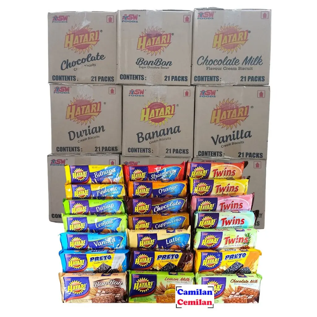 HatarI Biskuit Cream Bonbon Preto Twins Coklat Karton isi 21 pcs x 190 gr HatarI Biskuit Cream Bonbon Preto Twins Coklat Karton isi 21 pcs x 190 gr