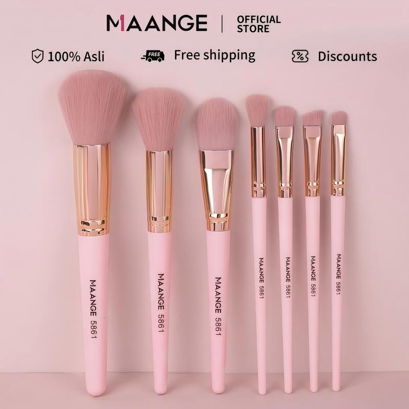 Bộ 7 cọ trang điểm MAANGE dành cho người mới bắt đầu màu hồng 5861 - Nữ, Cosmetic Mỹ Phẩm Women Mỹ Phẩm Women Mỹ Phẩm Women Mỹ Phẩm Women