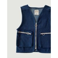 Gambar SABINE AND HEEM - DEX Denim Vest - Dark Blue - Rompi Denim Anak - XS (6-12 MOS) dari sabineandheemofficial Kota Tangerang Selatan 2 Tokopedia