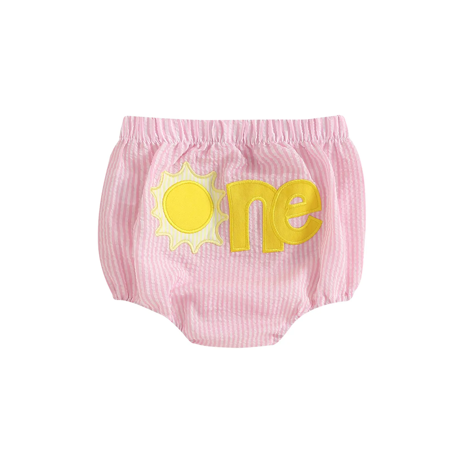Infant Baby Bloomers for Boys Girls Letter Embroidery Plaid Pattern Baby Diaper Cover Shorts Summer 1st Birthday Bottoms