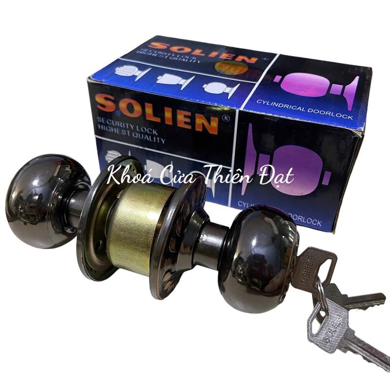 Ổ Khoá Tay Nắm Tròn Solien HD Inox Mờ