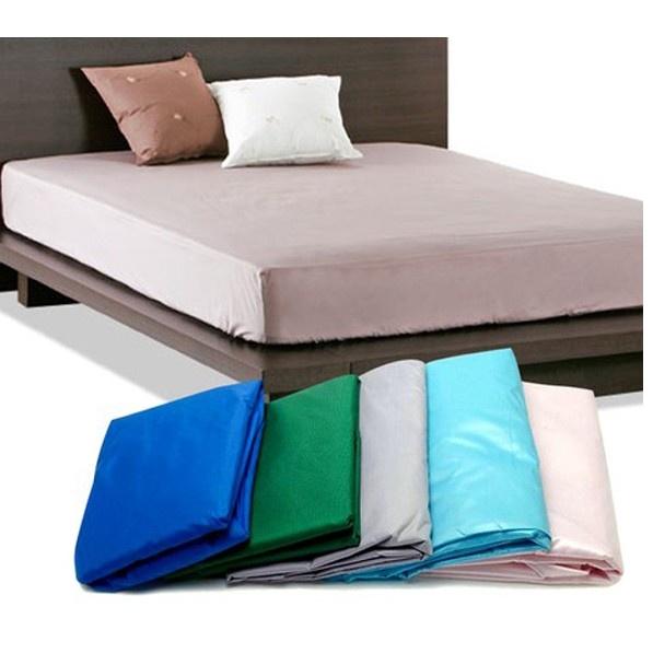 Ga bọc nệm chống thấm một màu trơn bảo vệ đệm, ga bọc chun (giao màu ngẫu nhiên) - King Home