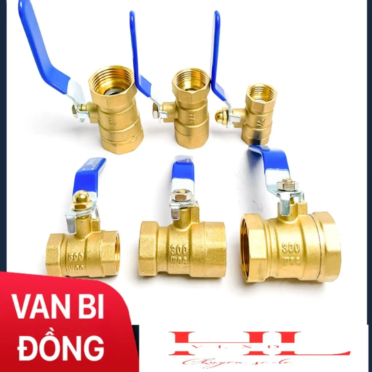 Van Bi Đồng Sano, Van Khoá Nước Đồng Tay Gạt Phi 21 27 34mm,tay inox
