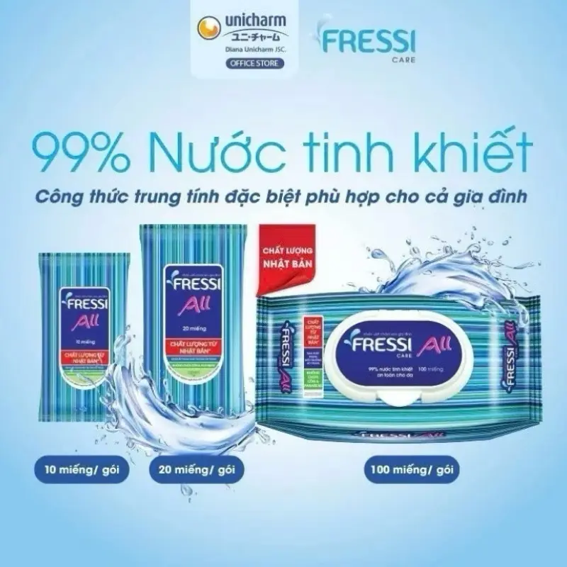 Khăn ướt Fressi Care gói nhỏ 10 miếng 1