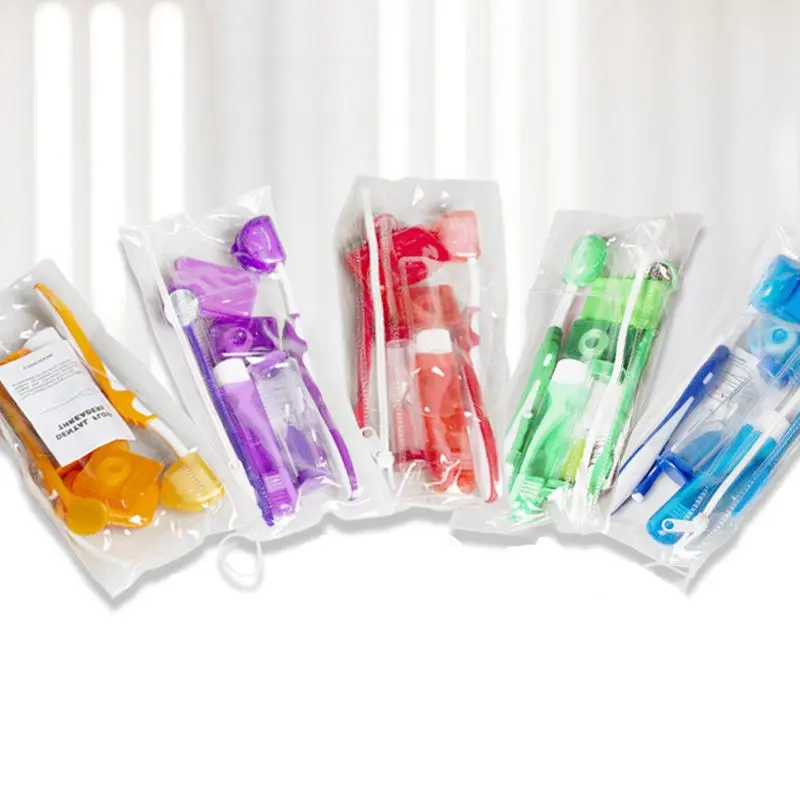 Orthodontic Care Kit, Portable Toothbrush & Floss & Dental Mirror Set, Oral Care Kit for Home & Travel 0