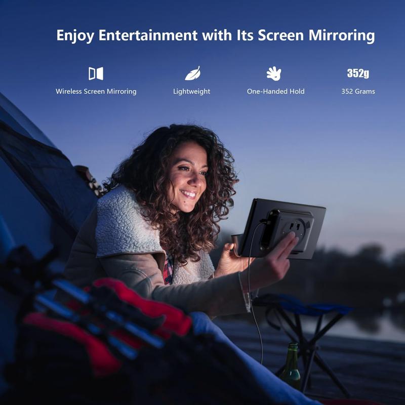 Product Introduction of 7 Inch Wireless Car Player, Portable Car Audio Receiver with Magnetic Holder, Car Video Player with GPS Navigation & Bluetooth-compatible, Voice Control Car Stereo, Automotive, Dashboard 7