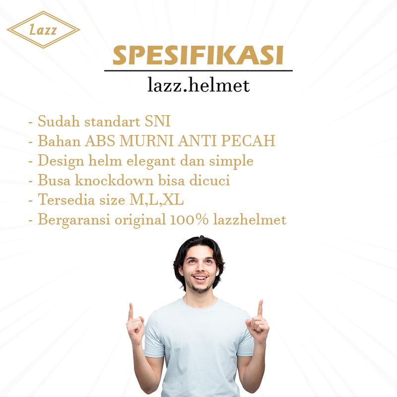 helm lazz retro classic wanita pria original 1
