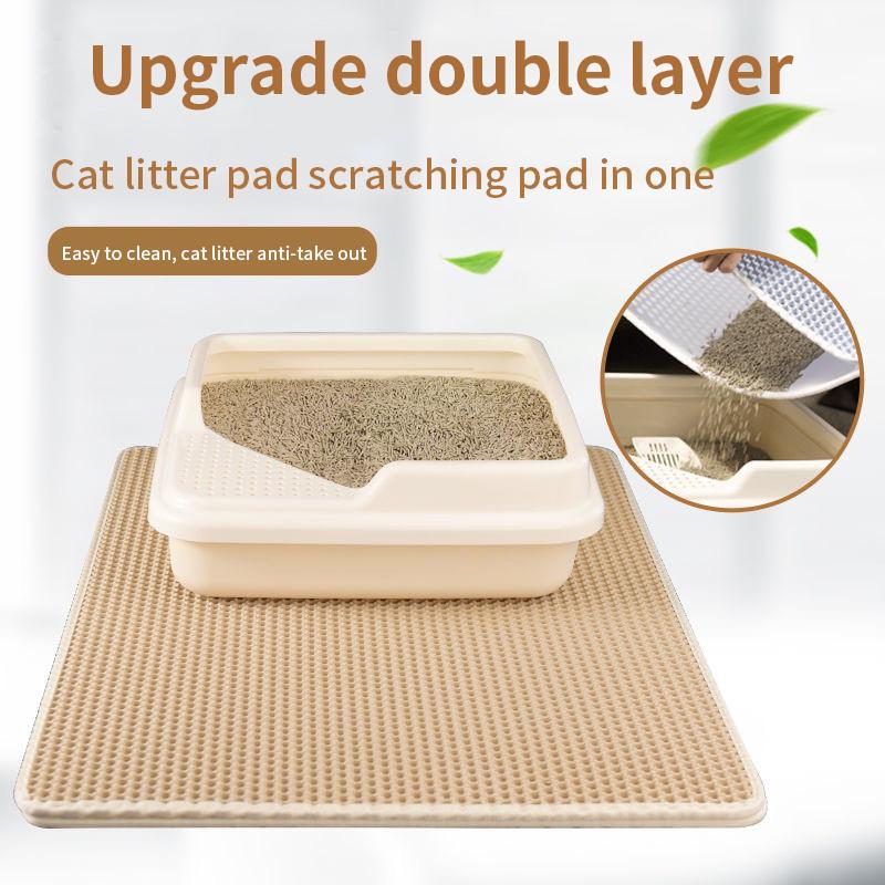 Product Introduction of Tikar sampah kucing EVA lapisan dua, boleh dibasuh, pad lembut, kalis air, tidak licin, tikar pasir 16