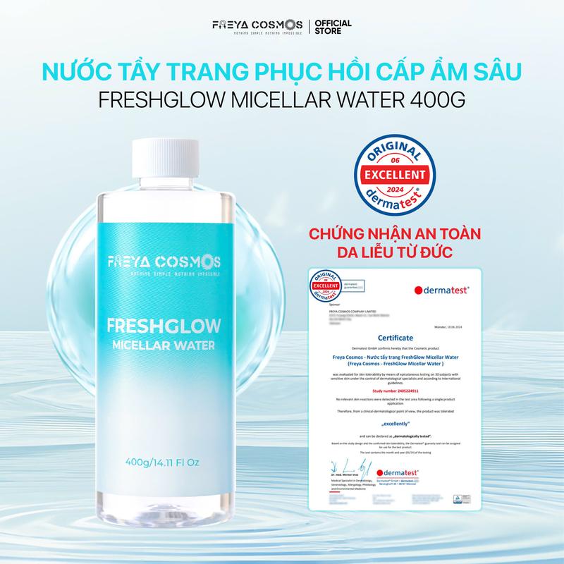 Nước Tẩy Trang Phục Hồi Cấp Ẩm - Freya Cosmos FreshGlow Micellar Water - Mỹ Phẩm Trang Điểm Cosmetic