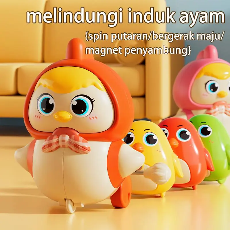 Mainan Bayi Goyang, Bebek Bergerak & Berjalan, Latihan Merangkak untuk Anak 0-1 Tahun mainan bayi bunyi dan bergerak COD Toys 1