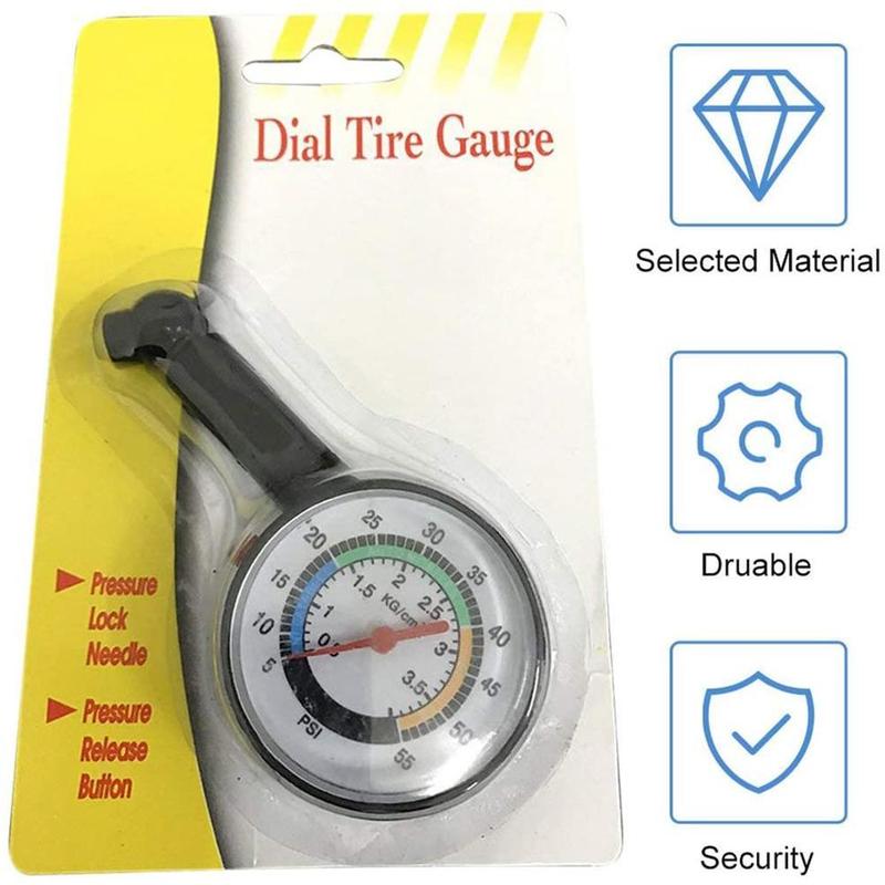 Plastic High-precision Tire Pressure Gauge Measure Tire Pressure Monitor Y5Q7 4