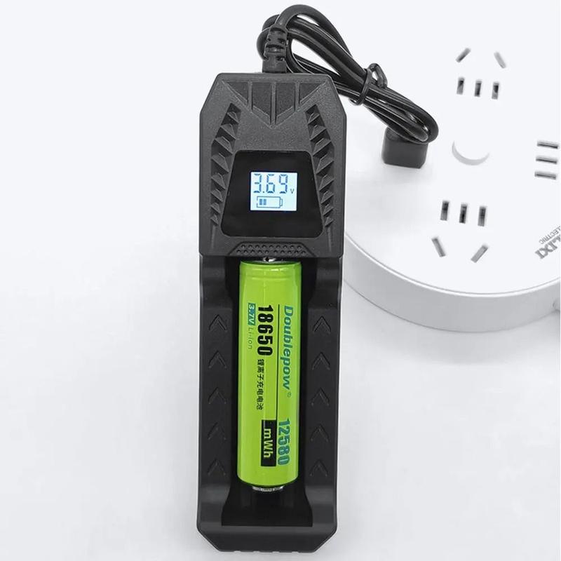 Product Introduction of Bộ sạc pin 18650, Cầm Tay, 1 / 2 khe cắm, Sạc nhanh, Đế sạc pin LCD thông minh, USB, Bộ sạc pin Lithium Thông Dụng 19