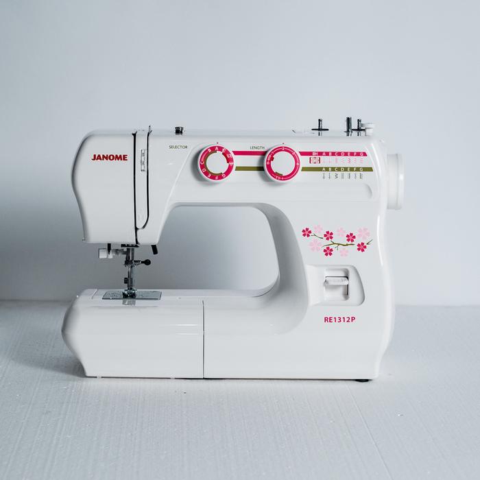 Gambar Mesin Jahit Portable Janome New RE 1312 / Mesin ZZ Janome RE 1312P 12 Stitches dari Kianjaya Machinery Kota Bandung Tokopedia