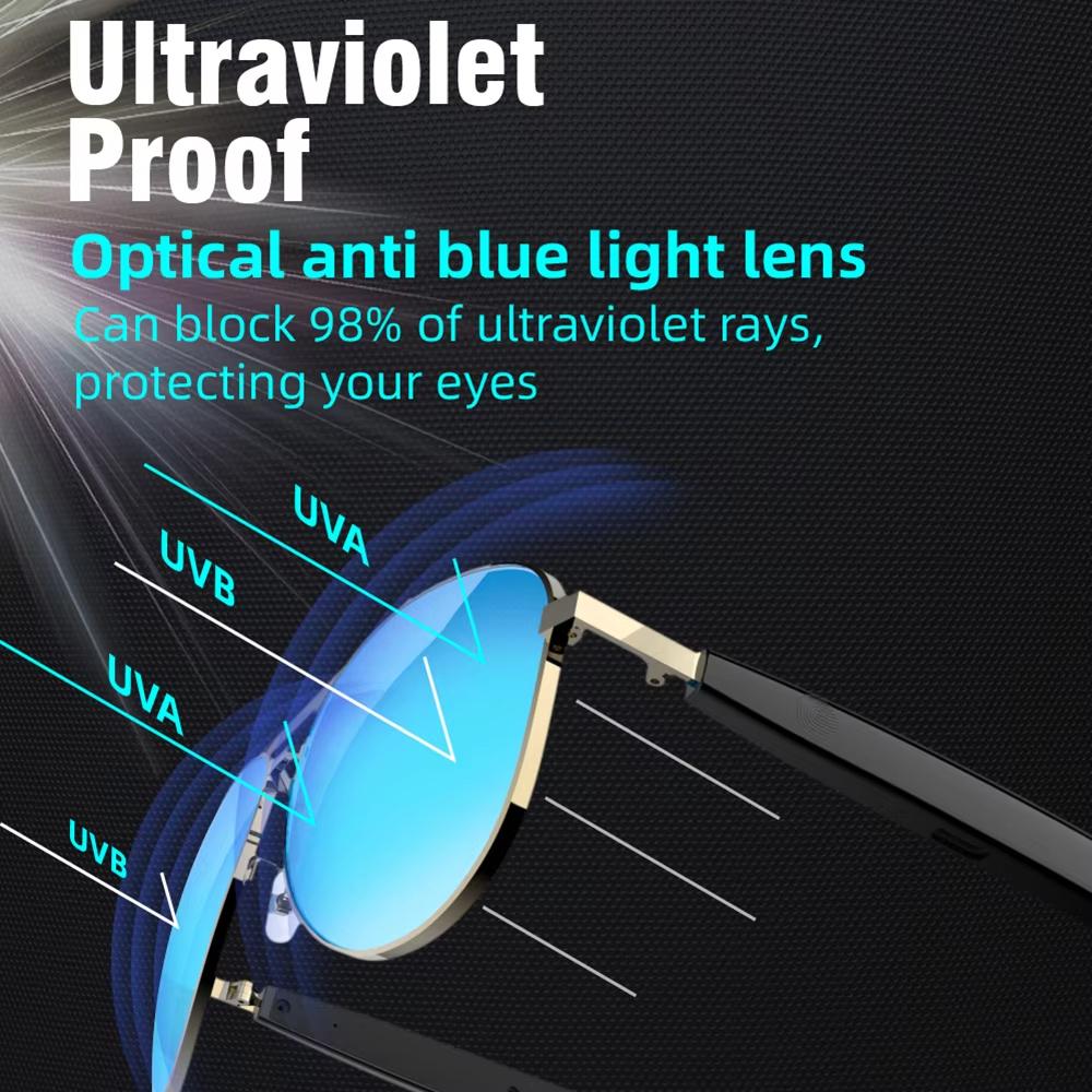 Wireless Smart Glasses with Audio and Voice Call Functionality for Outdoor Travel Convenience in Making Calls - Image 3