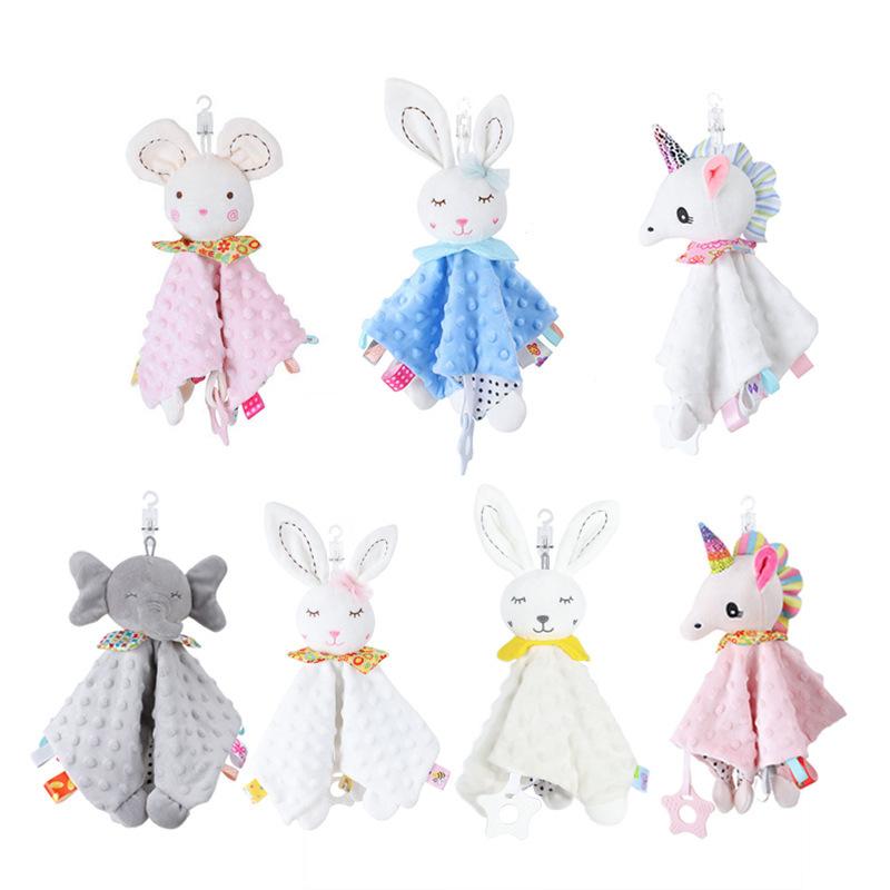 Product Introduction of Cute Cartoon Animal Comfort Cloth, 0-year-old Baby Comfort Toy Comfort Cloth with Doll Comfort Cloth 0
