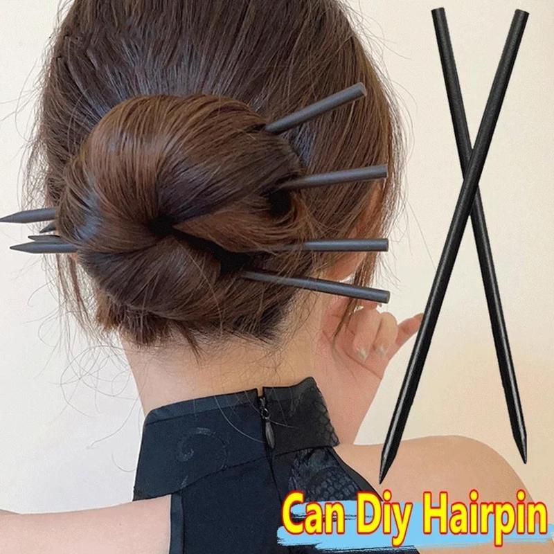 Product Introduction of Trâm Cài Tóc Phong Cách Trung Quốc Cổ Điển Thời Trang, Dành Cho Nữ, Đơn Giản Và Thường Ngày, Thiết Kế Cổ Điển Màu Đen, E9Z3 17