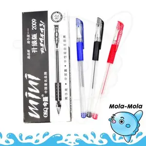 MOLAMOLA HL0008 Pena Gel 1 PCS Mimi 0.5mm Pulpen Internasional Balpoin Per Pcs hitam plastik sekolah tinta Stationery Bolpoin  Y1991