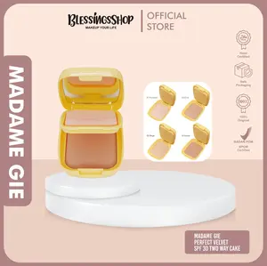 Madame Gie Perfect Velvet SPF 30 Two Way Cake - MakeUp Bedak Padat