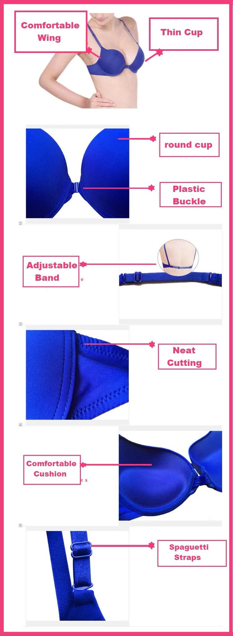 Product Introduction of Áo Ngực Nâng Ngực, Dành Cho Phụ Nữ, Khóa Trước, Cúp A B C, Đồ Lót Gợi Cảm, Đồ Lót Áo Ngực, Dây Đeo Có Thể Điều Chỉnh Áo Ngực 5