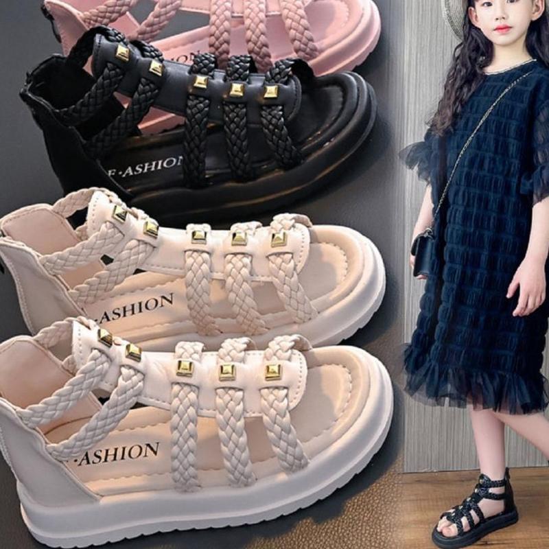 [SDG52] Sandal Chiến Binh Quai Tết - Dành Cho Bé Gái  - Phong Cách Hàn Quốc - Size Từ 26 Đến 37 - Thời Trang Trẻ Em KIDS]