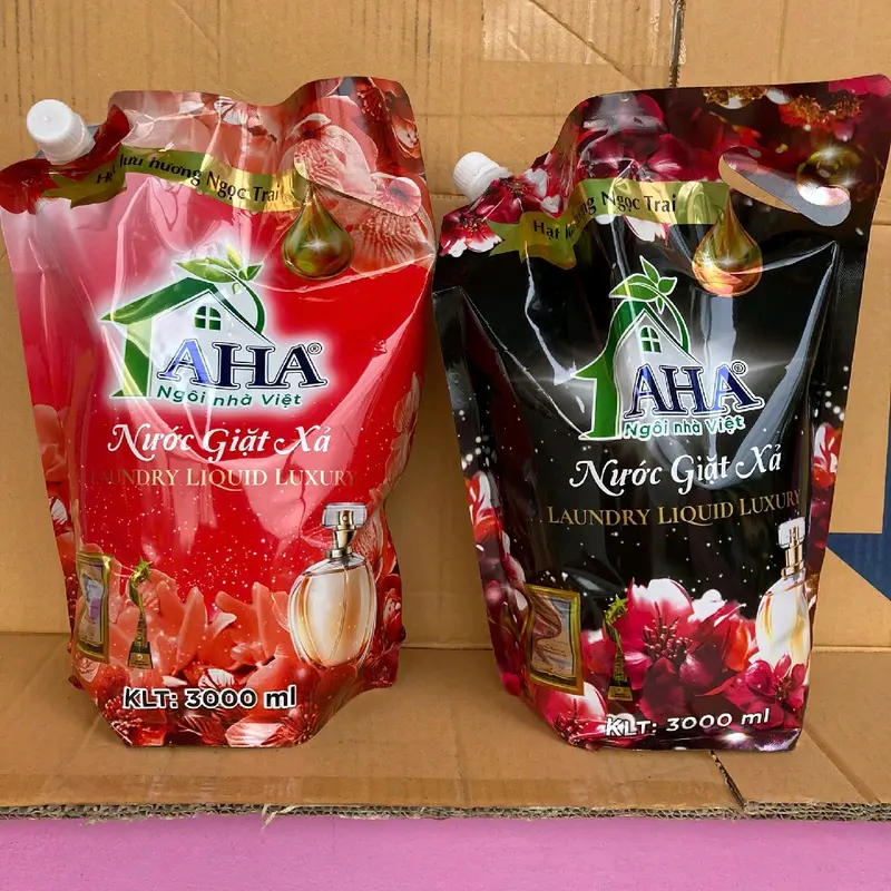 [MUA 2 TẶNG 1] Combo 2 túi nước giặt sinh học AHA hương nước hoa (tổng 6 lít nước giặt ) Tặng kèm dây xả quần áo đậm đặc 1
