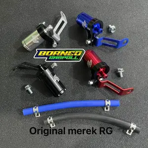 Tabung Master Botol Minyak Rem Full CNC Tabung Minyak Rem RG Racing Full CNC High Quality Tabung Master Rem CNC MINI Minion Universal + BRECKET + SELANG TABUNG MINYAK REM DEPAN