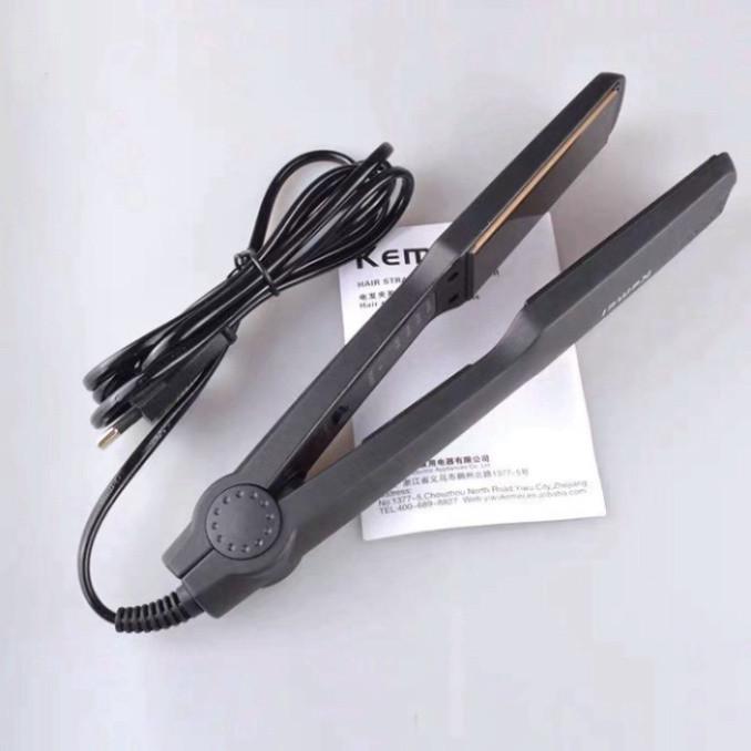 Máy Duỗi Tóc KEMEI , Máy Uốn Tóc Làm Tạo Kiểu Ếp,Là Thẳng Uốn Cụp Xoăn Lọn 4 Mức Nhiệt