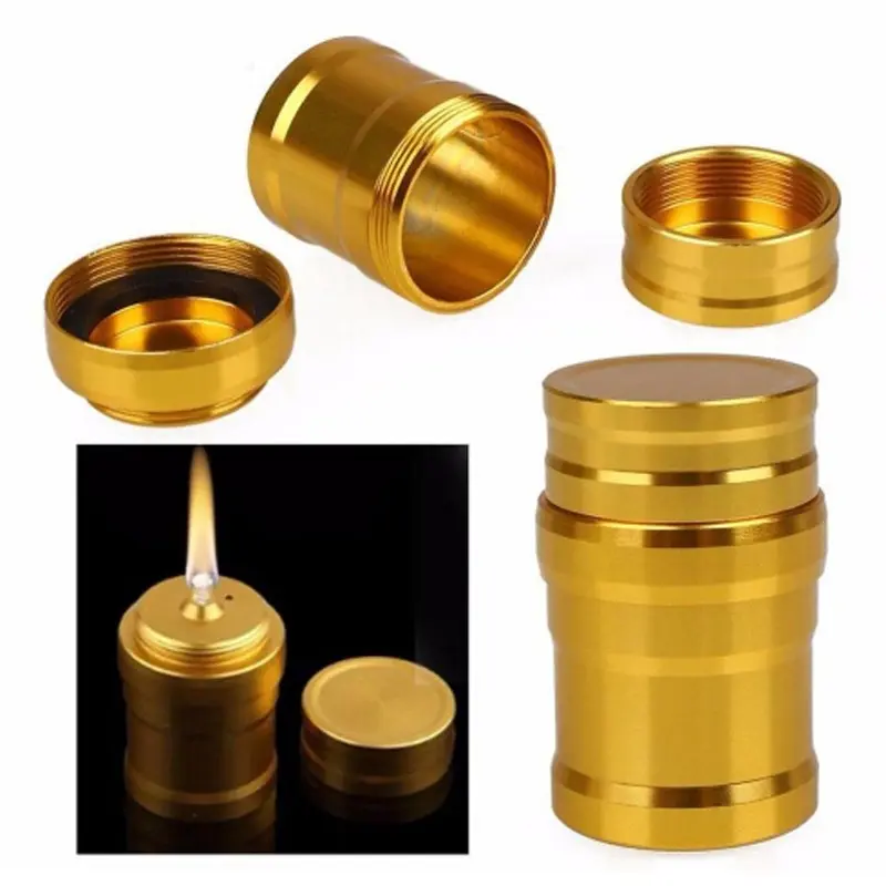 Portable Mini Alcohol Burner Lamp Aluminum Case Lab Equipment Heating （Does Not Contain Alcohol, Liquid）