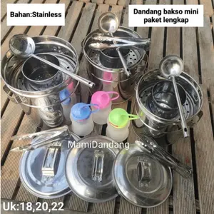 Panci bakso mini super lengkap Dandang Kitchenware