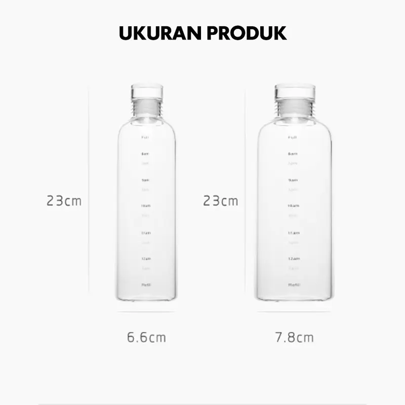 Botol Minum 500ml & 750ml I Botol Transparan I Tumbler Estetik I Botol Portable I Botol Olahraga Water Biru Bottles  Plastik  Kitchenware  Hitam  Pink 2