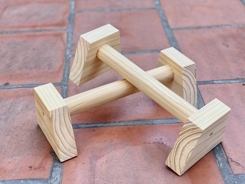  Parallettes gỗ thông dụng cụ hít đất chống đẩy tập cơ ngực,planche,handstand,hướng dẫn tập calisthenics gym yoga 