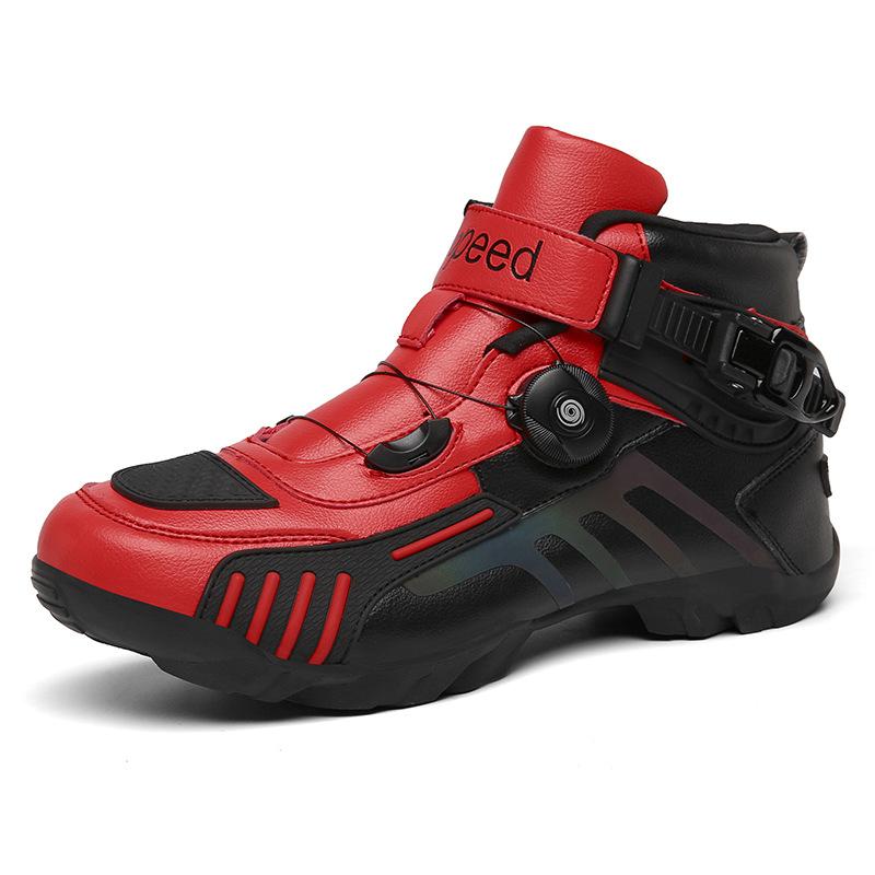 Cross-Country Four Seasons Factory Riding Boots Motorcycle Shoes Motorcycle Cross-Border Outdoor Traveling by Motorcycle Direct Supply Racing Boots Equipment Footwear Boy Walking Shoes Closed Comfort 5