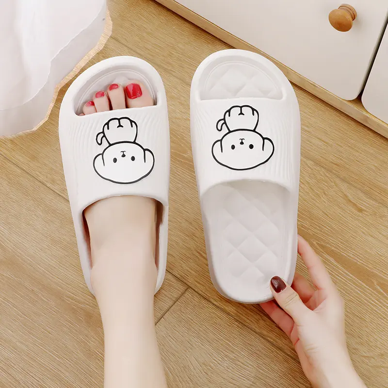 Thick-Soled Sandals for Women Summer 2025 New Cheap Beautiful Couple Home Slippers with Soft Cushioning Non-Slip Bath Bathroom Men's Sandals