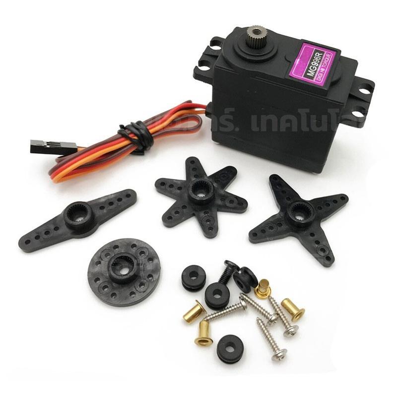 Product Introduction of COD. เซอร์โวมอเตอร์ Servo MG996R/MG995/MG945 13KG 180องศา/360องศา เฟืองโลหะ MG996 Tower Pro High Torque Servo Motor 10