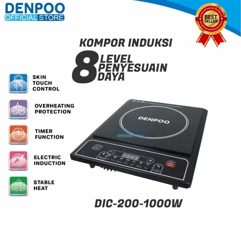 DENPOO KOMPOR LISTRIK INDUKSI DIC 200-1000 1