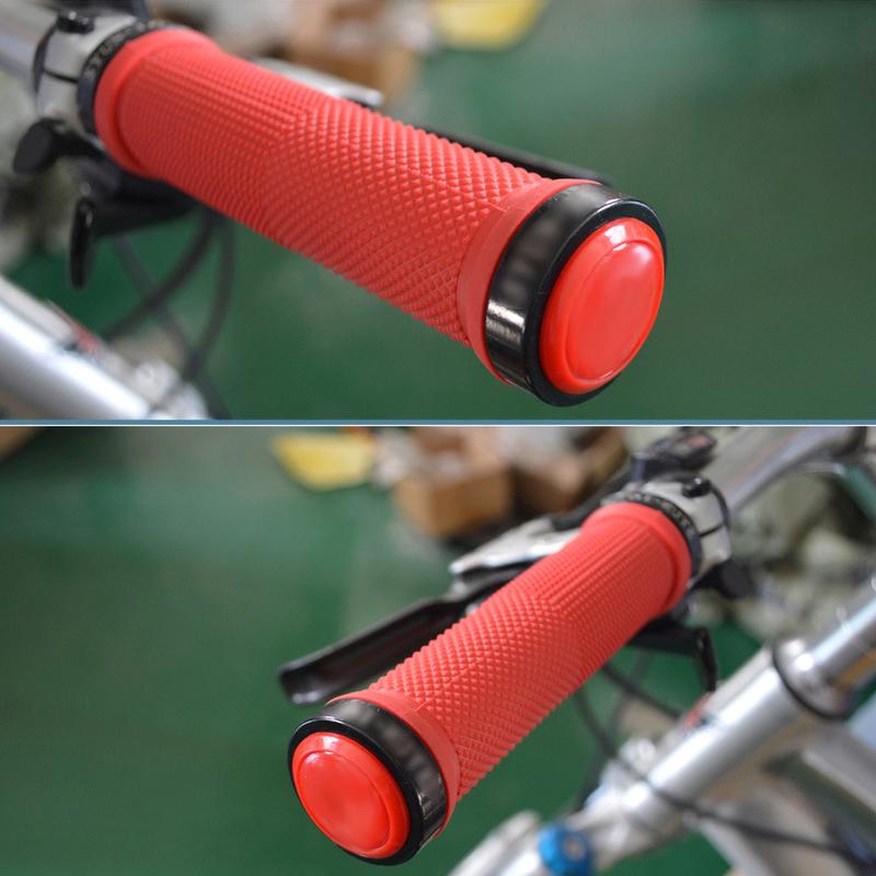 Tay lái cao su đi xe đạp leo núi, Bộ 2 cái, Nút Chặn Cuối 17-22mm, Mũ Cắm 2