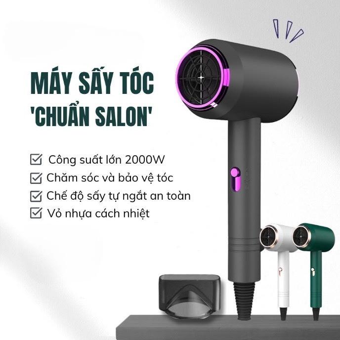 Máy Sấy Tóc Tạo Kiểu Đa Năng 2 Chiều Nóng Lạnh Nhanh Khô Công Suất Lớn 2300W 3 Chế Độ Sấy Chăm Sóc Tóc Chuẩn Salon Kèm Mỏ Vịt Women Nữ