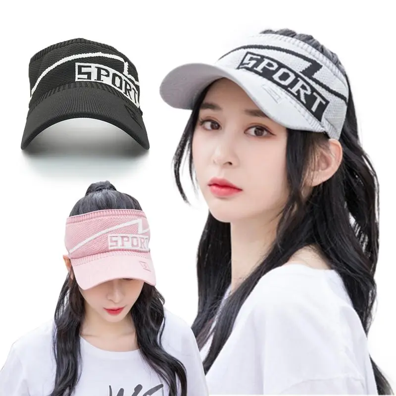 Topi Senam Wanita Summer Zumba Outdoor Sepeda Pantai Sport Anti Uv Tenis Tennis Golf Korea Wanita Pria Zp