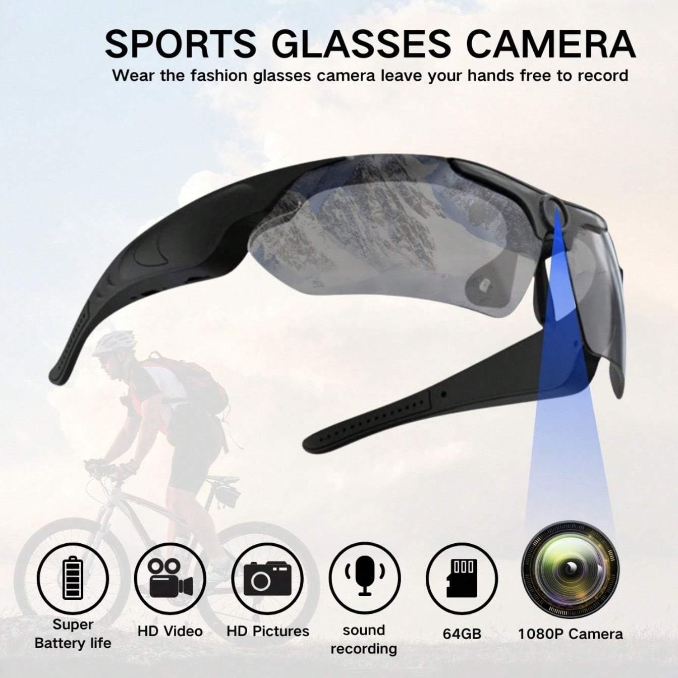 2026 Glasses With 1080p High-definition Mini Camera Smart Glasses Cycling Recorder Outdoor Sports Recording Goggles - Image 7